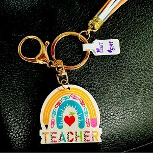 New Wooden Keychain- Teacher